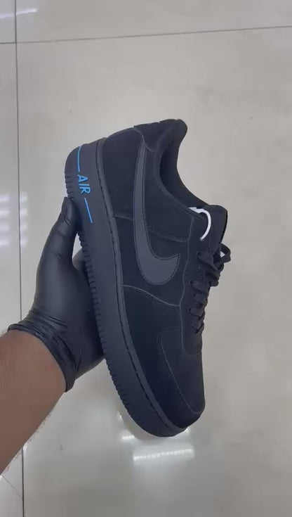Nike Air Force 1 Low "Black University Blue"